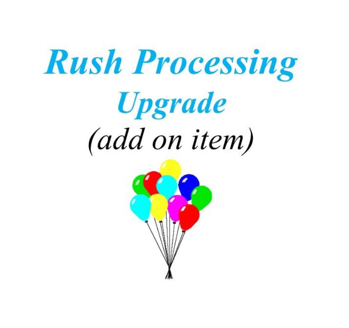 Rush Processing Rush Processing for Team/bulk Orders - Etsy