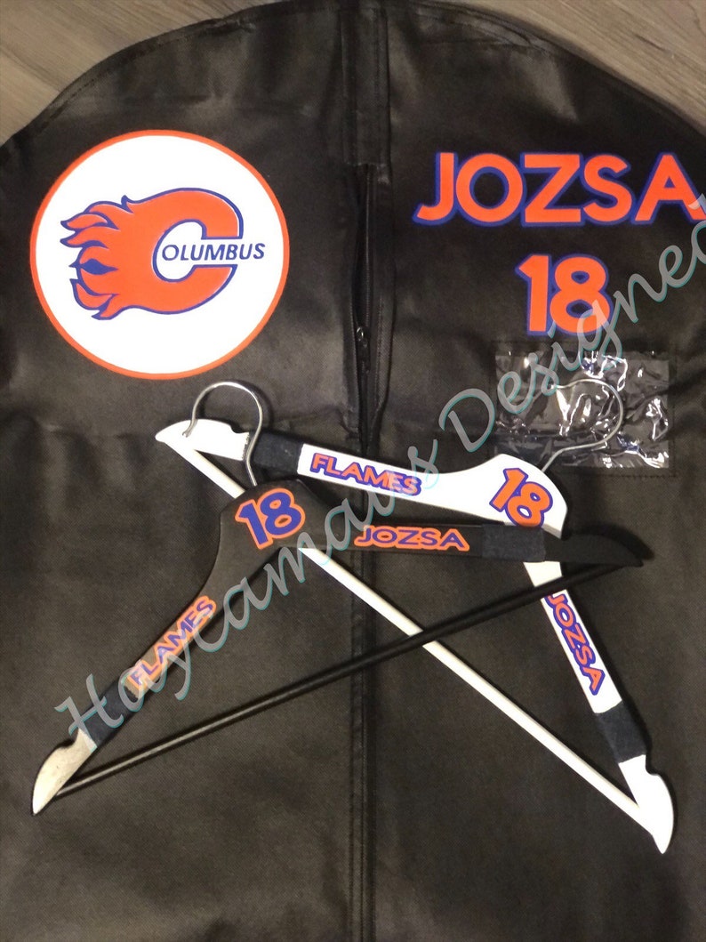 Personalized Garment Bag & Hanger Sets Hockey Jerseys Bag Etsy