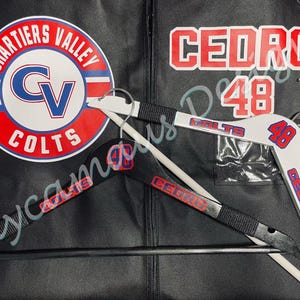 Ensemble housse de protection et cintre personnalisés pour maillot de hockey