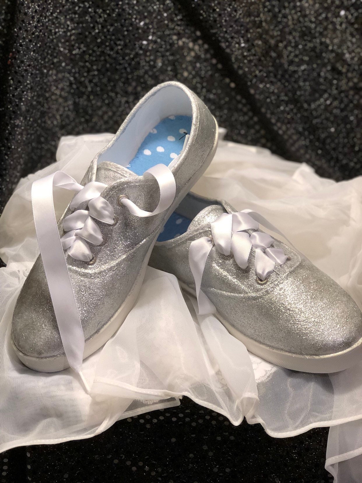 sparkly canvas shoes