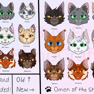 Warrior Cat Villains Set One Sticker for Sale by cxtdog