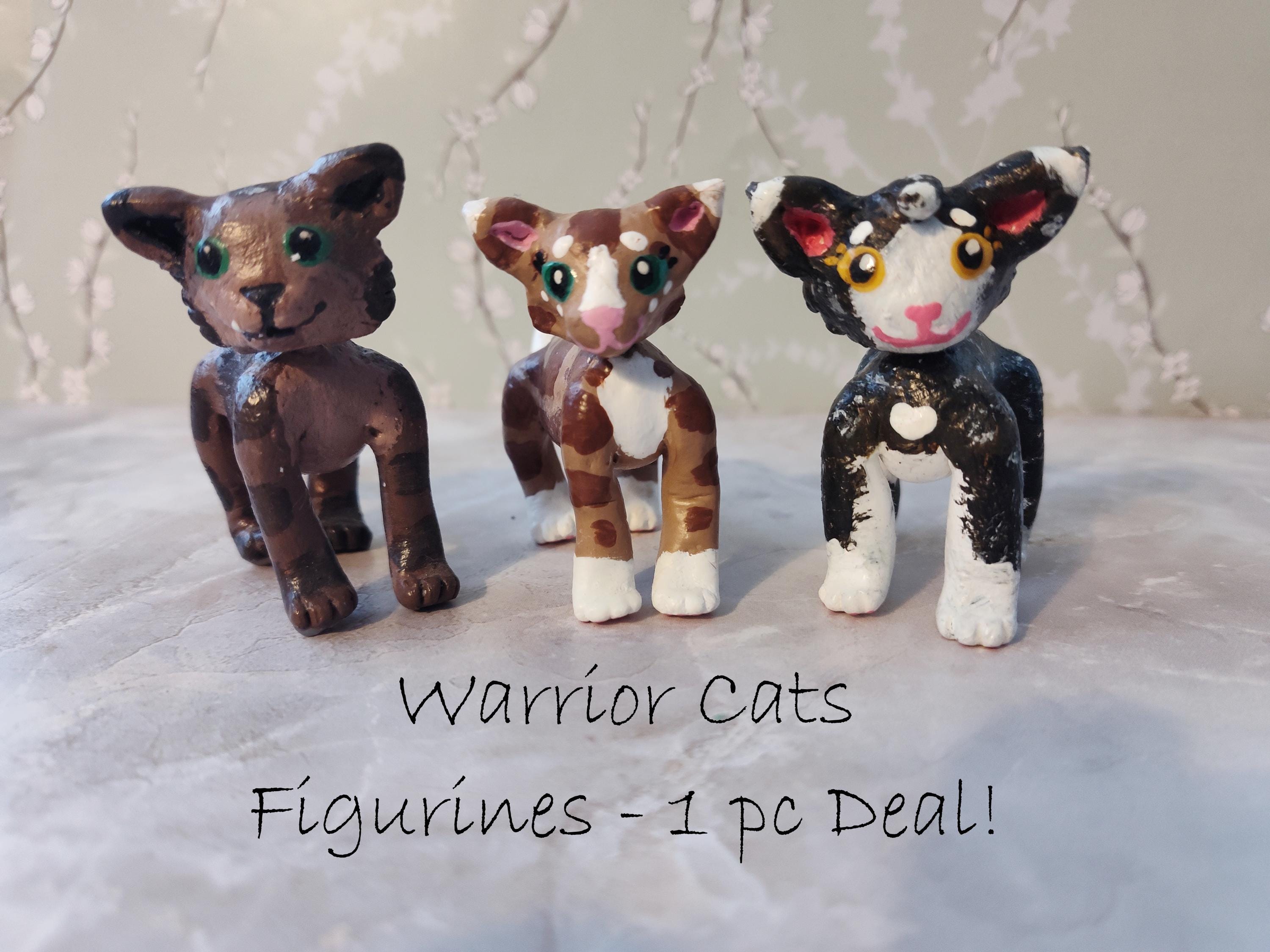 Warrior Cats Clay Figurines – Princess, Crookedstar, Spottedleaf