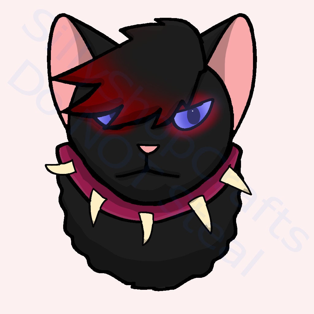 Emo Scourge Warrior Cats Digital Artwork Inspired By Etsy