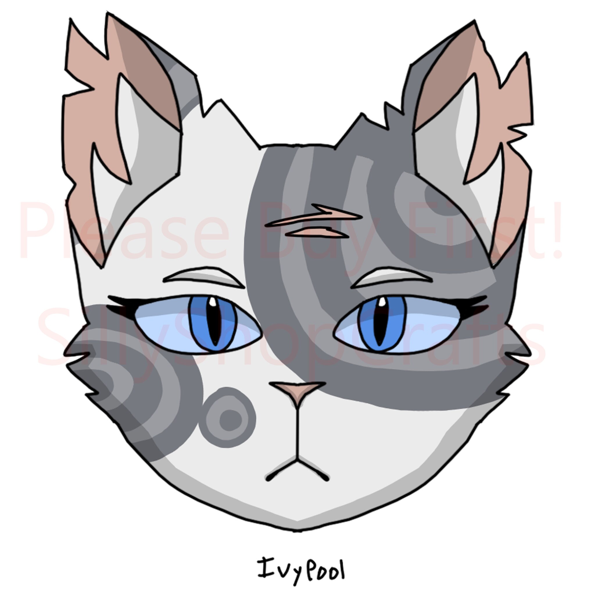 War Cats Stickers: Omen of Stars Character Pngs (instant Download, 9pc ...