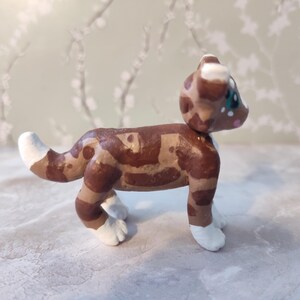 Figuras de arcilla de Gatos Guerreros: Princesa, Estrella Torcida, Hoja Jaspeada imagen 17