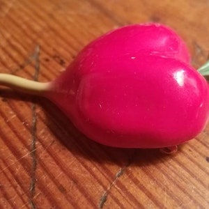 Vintage Beet Brooch