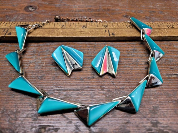 1960's Charel Thermoset Jewelry Set - image 1