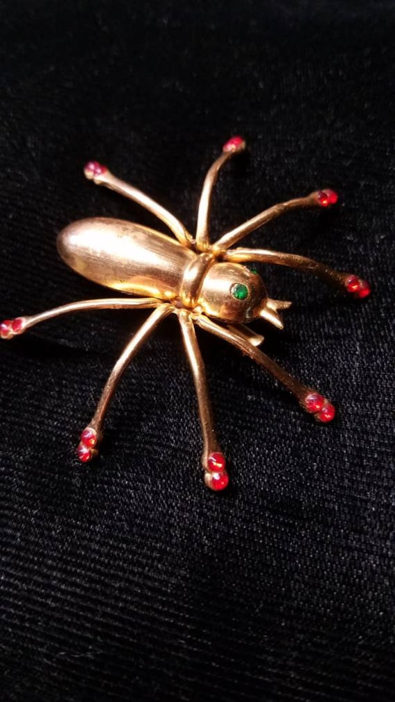 Vintage Coro Spider Brooch