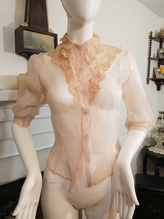 1940's Sheer Blouse