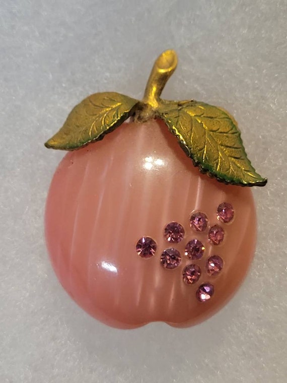 Forbidden Fruit Apple Brooch - image 1