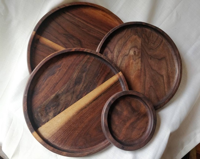 Featured listing image: Deep Lip Solid Wood Plates