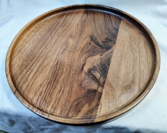 Solid Walnut Wood Plates