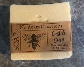 Sapone di Castiglia all'olio d'oliva fatto a mano - Vegano, senza profumo