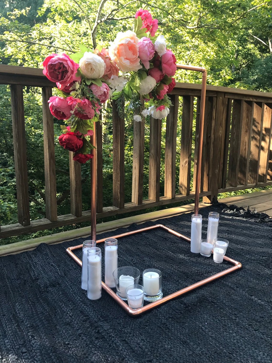 Custom Copper Wedding Sign Stand Etsy