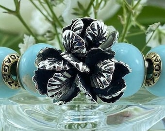 BEAD "Crocus". DAGAZ jewelry, Charm for Bracelet