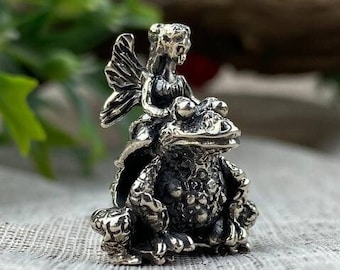 Bead "Frog Fairy". Handmade.Fits Bracelet and Bangles. Charm for a bracelet.