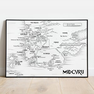 Map of Midcyru: Night Angel
