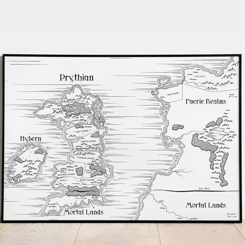 Map From Blood and Ash Kingdoms of Solis and Atlantia