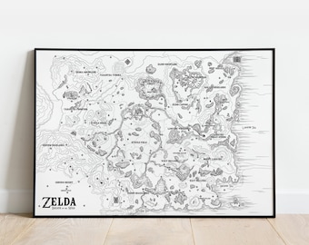 Map of Breath of the Wild: Hyrule