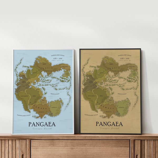 Map of Pangaea