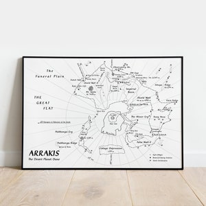 Karte von Arrakis: Dune
