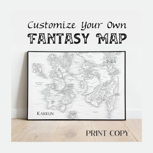 Créez et personnalisez votre carte fantastique *IMPRIMÉ*