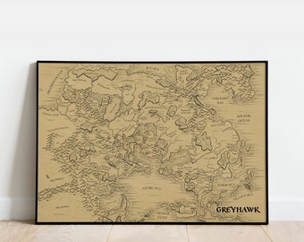 Map of Greyhawk: Flanaess