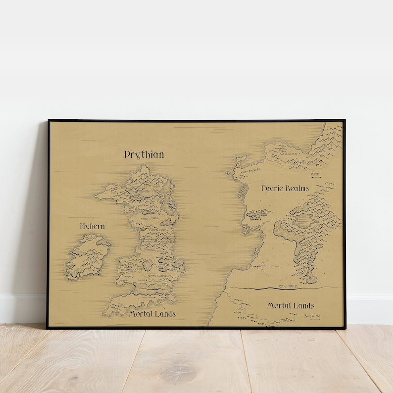 Map of Prythian: ACOTAR - Etsy