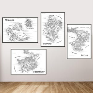 Série de mapas de Exandria: Tal'Dorei | Marquet | Wildemount | Issylra
