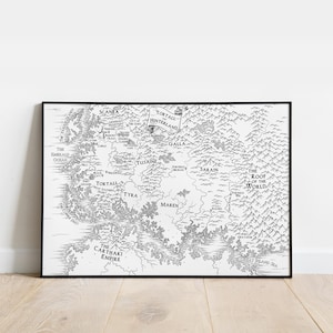 Carte de Tortall et des Hinterlands