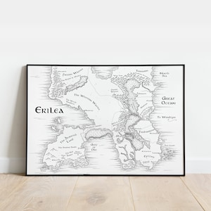 Carte d'Erilea : le trône de verre