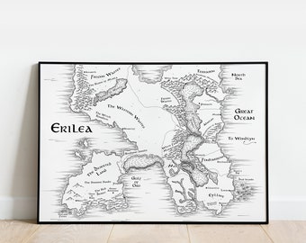 Map of Erilea: Throne of Glass