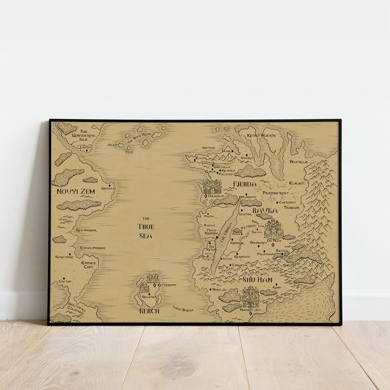 Shadow Bone Map Map of Ravka (grishaverse) Shadow and Bone - Etsy Canada