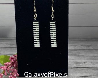 Keyboard Piano Charm Dangle Earrings