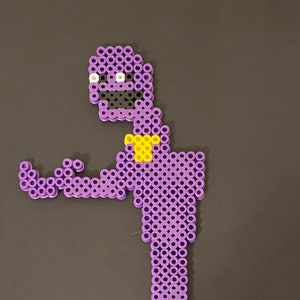 Purple Guy/ William Afton Inspired Beaded Sprites Perler Wall Art, Game ...