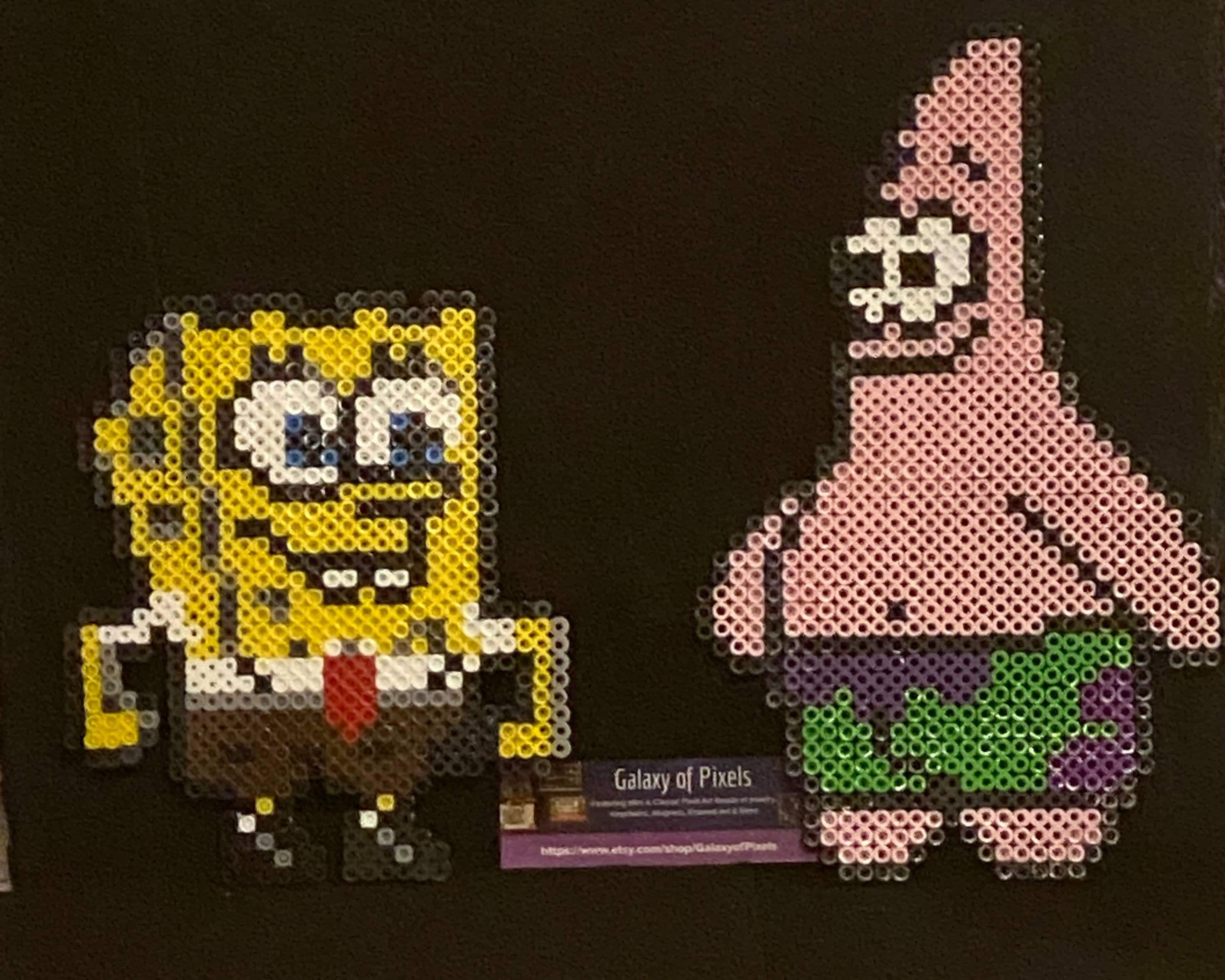 Perler sale bead spongebob