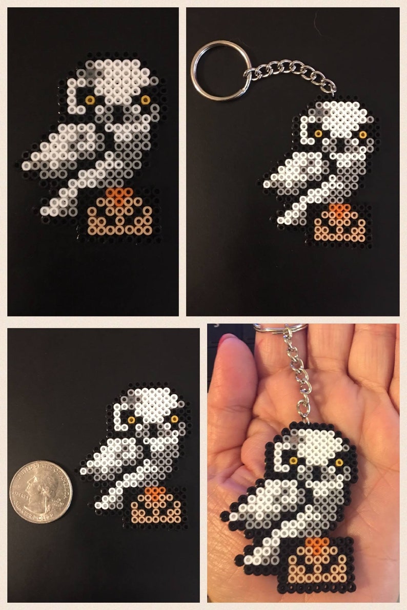 Snowy Owl Harry Potter's Hedwig Mini Perler Bead Etsy