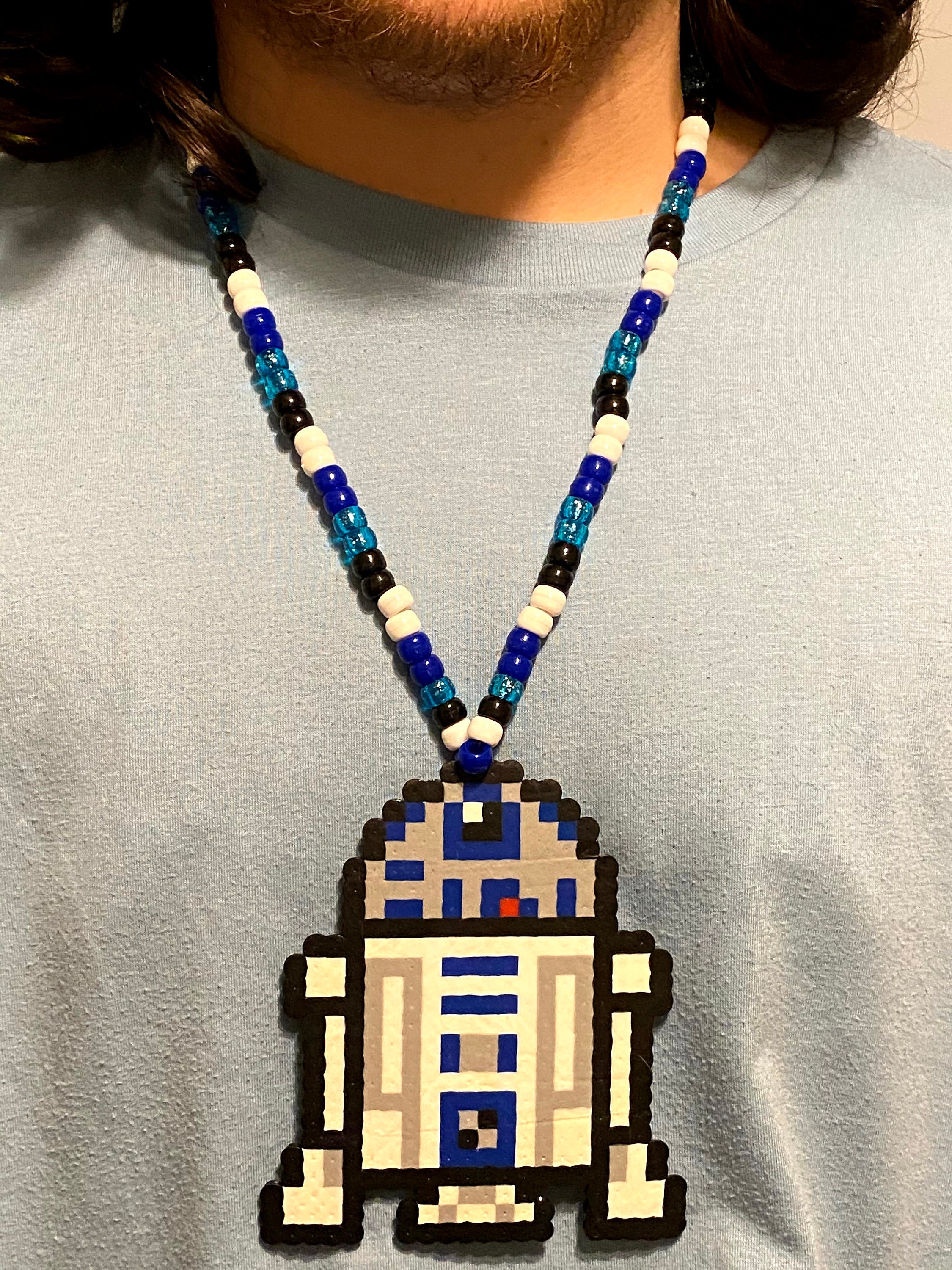 Kandi Perler Necklace Perler Jewelry Artkal Kandi Etsy