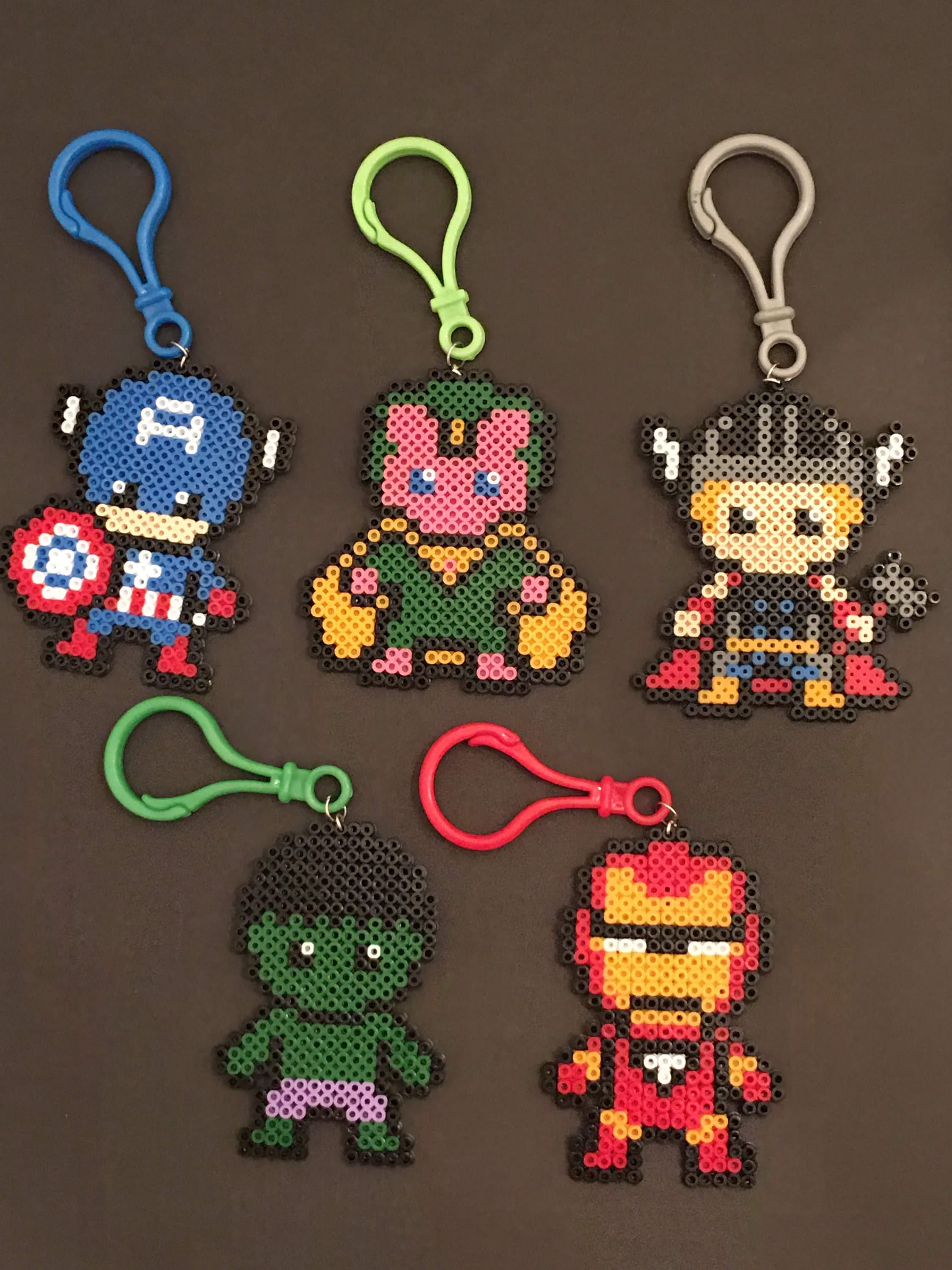 Marvel Avengers Inspired Perler Bead IRON MAN Pixel Art Ornament