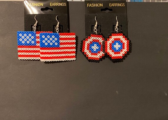 5 Little Monsters: Patriotic Perler Bead Designs