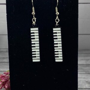 Keyboard Piano Charm Dangle Earrings image 3