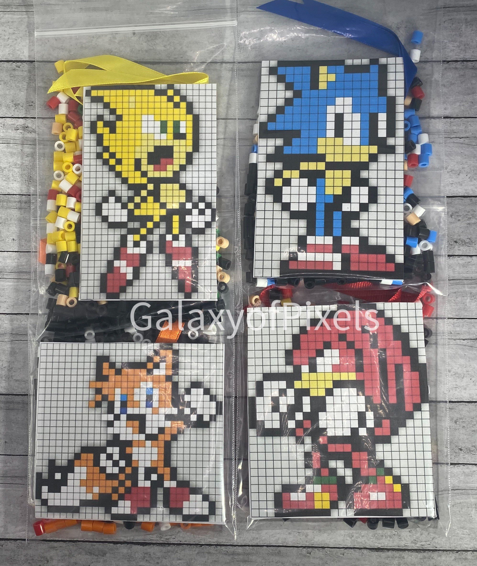 Vector the Crocodile Perler Sonic Perler Knuckles Chaotix 