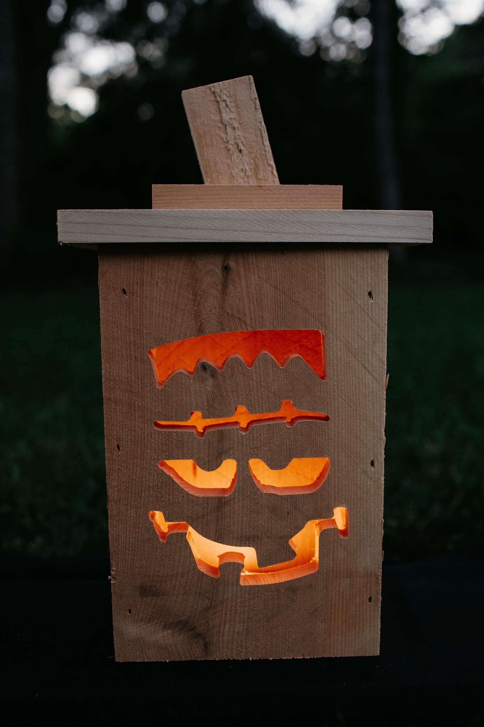 Jack O’ Lanterns - Solid Cedar - Halloween Decor - Outdoor - Wooden - Etsy