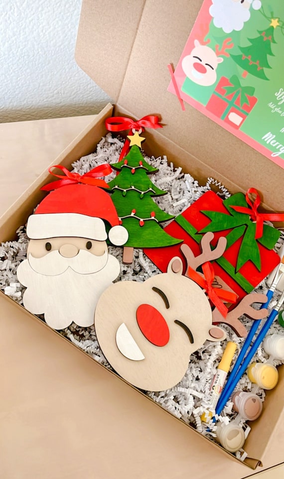 Christmas Ornament Kit, Painting Kit for Kids, Painting Kit for