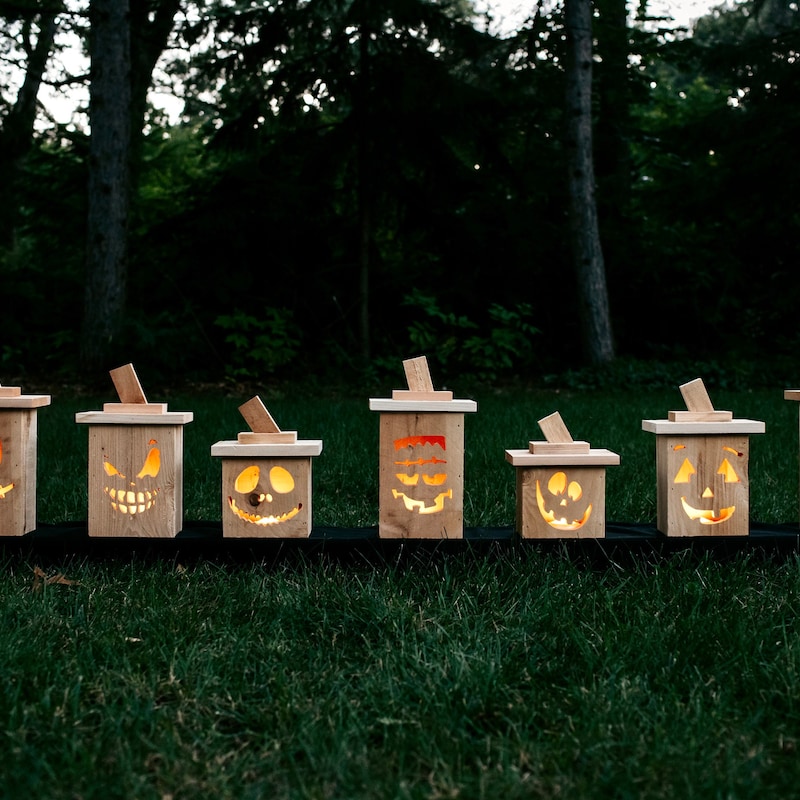 Wooden Jack O Lantern Box - Etsy