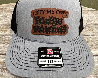 Fudge Fudge Hats  , leatherette patch - Leather Patch, Richardson 112 Hat