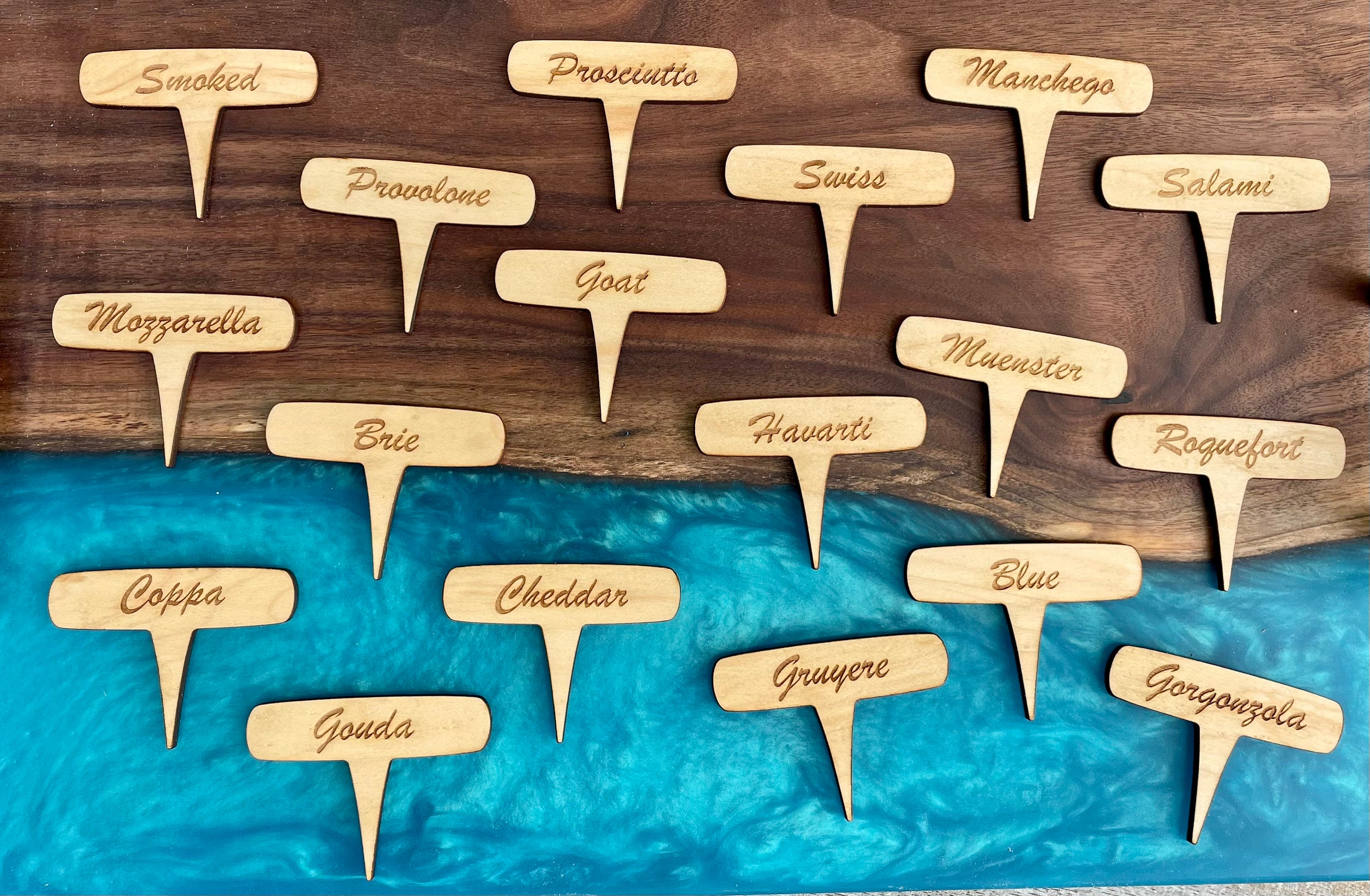 Cnc Labels Charcuterie Labels Cnc/laser Files - Set of 16 - Made for Glowforge ...