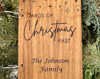 Christmas Card Book - Card holder - Holiday - Greeting - Seasonal
