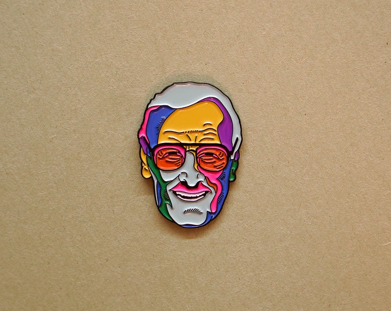 Stan Lee Fan Art Enamel Pin
