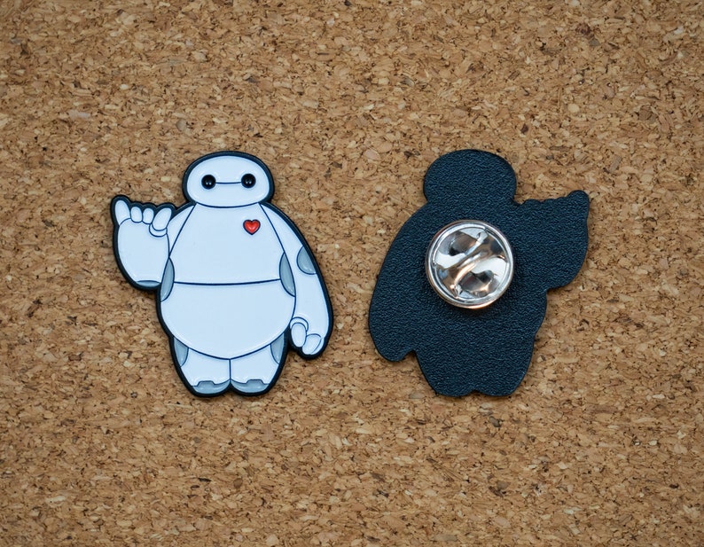 Baymax Fan Art Enamel Pin Etsy